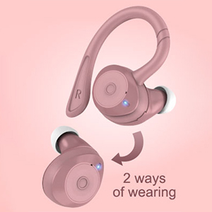pink earbuds