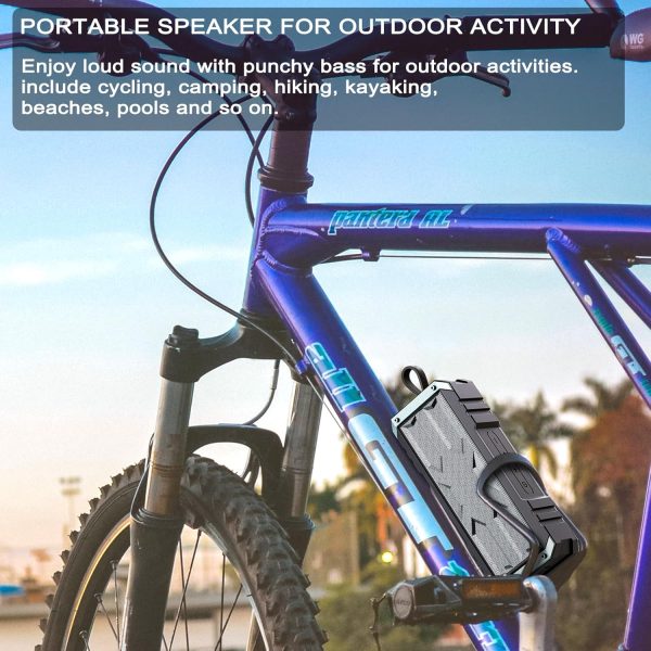 comiso Portable Bluetooth Speaker Wireless 5.3 - Waterproof and Dustproof Bluetooth Speaker with 20W Stereo Sound, 24H Playtime Speakers Bluetoth Wireless with Deep Bass for Home/Outdoor/Beach/Travel - Image 7