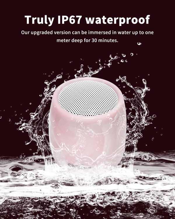 comiso Small Bluetooth Speaker, IPX7 Waterproof Speaker with Robust Bass and Stereo Sound, Wireless Speakers with Hands-Free Call, Portable Speakers for Hiking, Car or Trip, Ideal Gift for Men, Women - Image 18