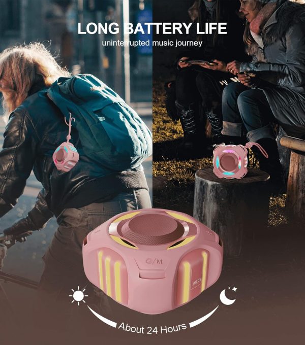 comiso Waterproof Speaker with Robust Bass, Shower Speaker with Dynamic Light, TWS Mode, Loud HD Sound, IP67 Waterproof, 2000mAh, Portable Wireless Speakers for Home, Outdoor/Kayak, Gift for Unisex. - Image 25