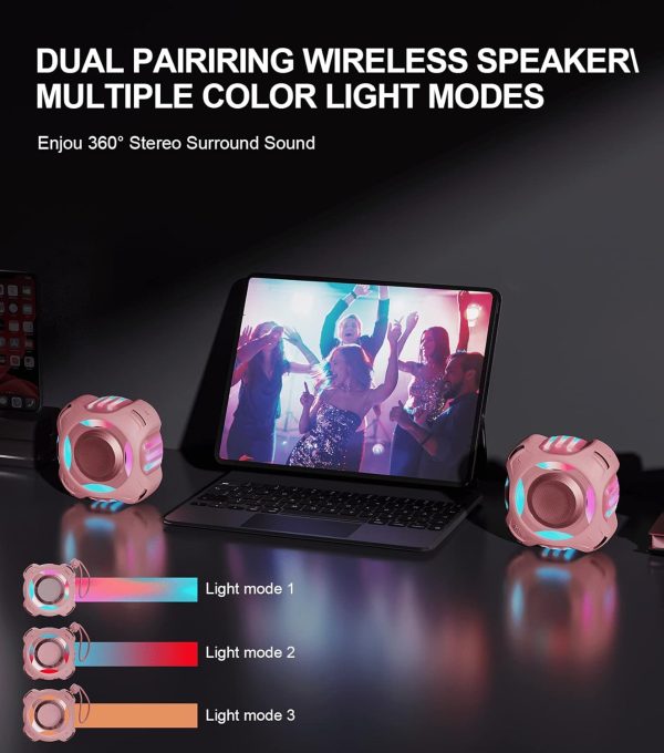 comiso Waterproof Speaker with Robust Bass, Shower Speaker with Dynamic Light, TWS Mode, Loud HD Sound, IP67 Waterproof, 2000mAh, Portable Wireless Speakers for Home, Outdoor/Kayak, Gift for Unisex. - Image 28