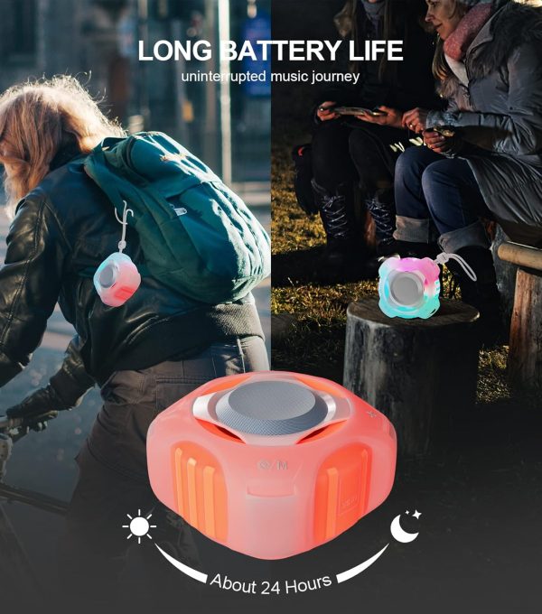 comiso Waterproof Speaker with Robust Bass, Shower Speaker with Dynamic Light, TWS Mode, Loud HD Sound, IP67 Waterproof, 2000mAh, Portable Wireless Speakers for Home, Outdoor/Kayak, Gift for Unisex. - Image 33